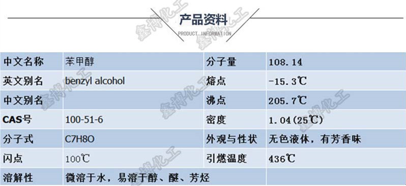 苯甲醇资料